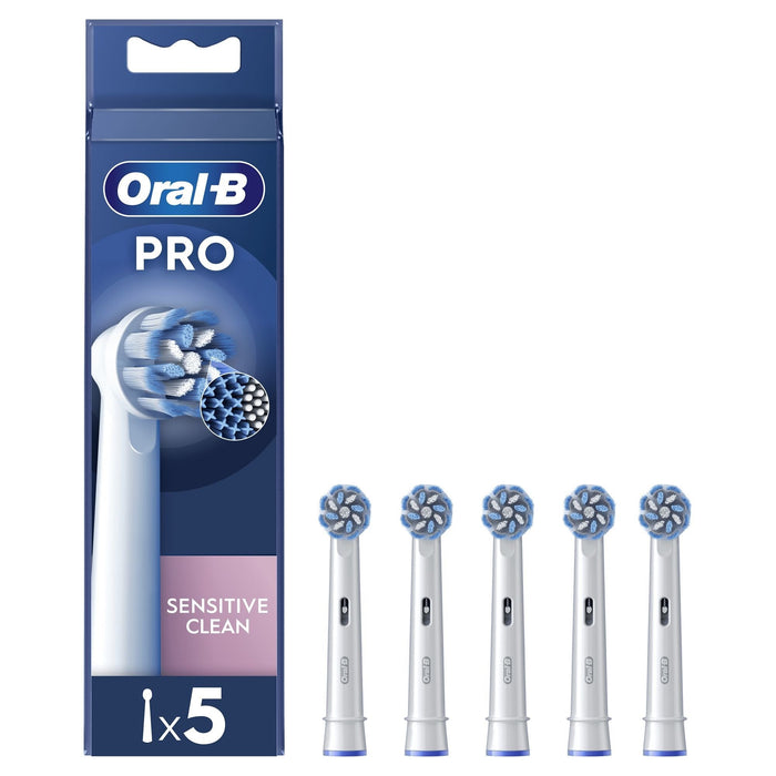 Oral-B Aufsteckbürsten Pro Sensitive Clean 5-Pack Weiss