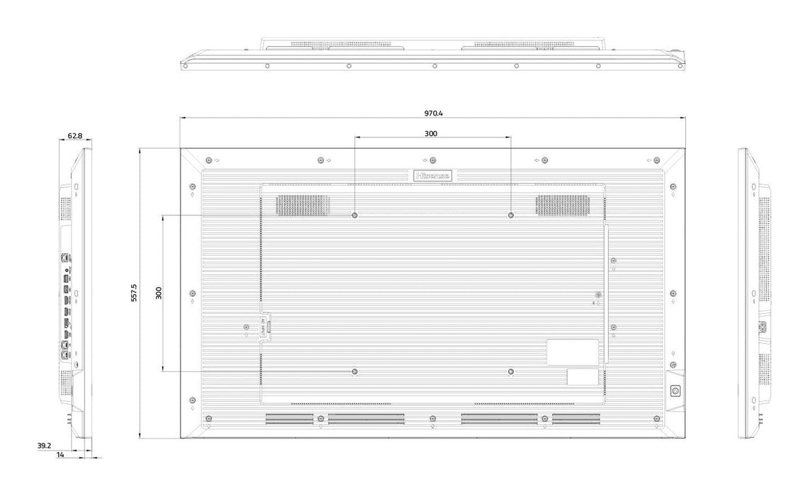 Hisense 43 Zoll 4k Uhd Ips Digital Signage Display - 24/7 Operation