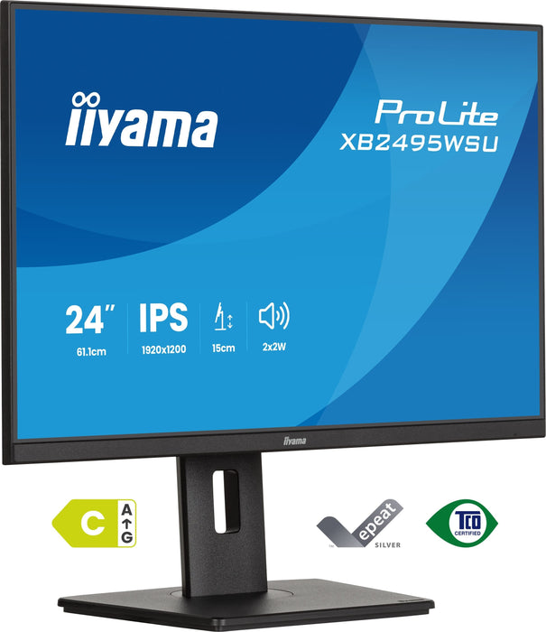 Iiyama 60.5cm 24" Xb2495wsu-B1 16:10 Hdmi+Dp+Usb-C Ips