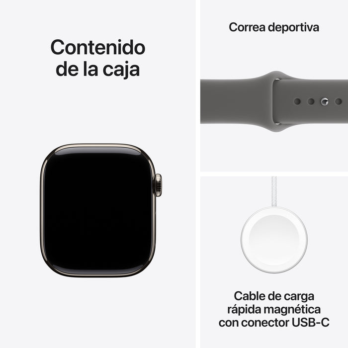 EAN 0195950470789 - Apple Watch Series 11 OLED 42 mm Digital 374 x 446 Pixeles Pantalla táctil 5G Titanio Wifi GPS (satélite) imagen 8