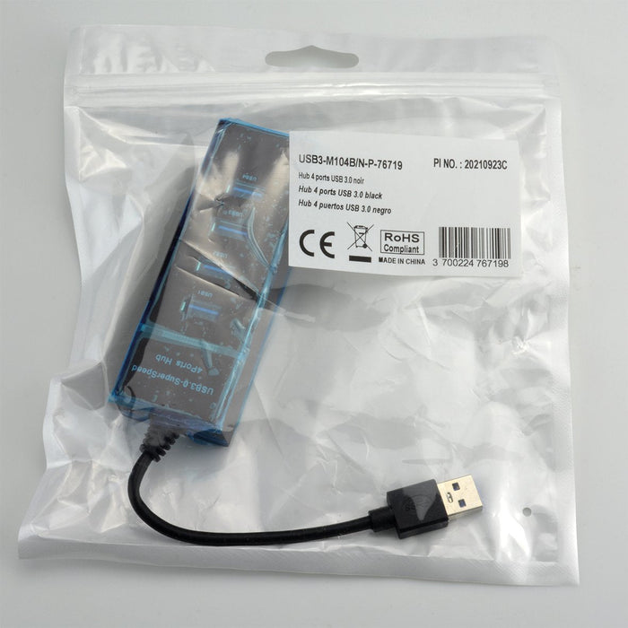 Mcl 4 Ports Usb 3.0 Hub - Black