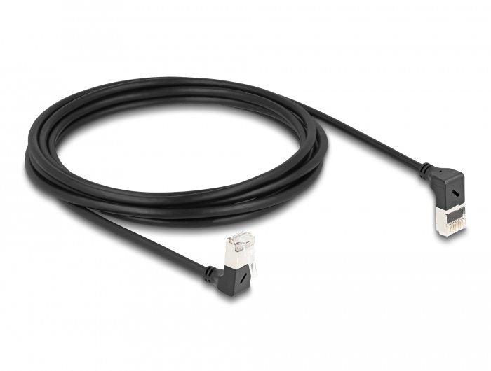 Delock Cable De Red Rj45 Cat.6a S/Ftp Slim 90° Oben / Unten Angular 3 M