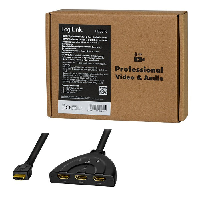 EAN 4052792062380 - LogiLink HD0040 interruptor de video HDMI imagen 10