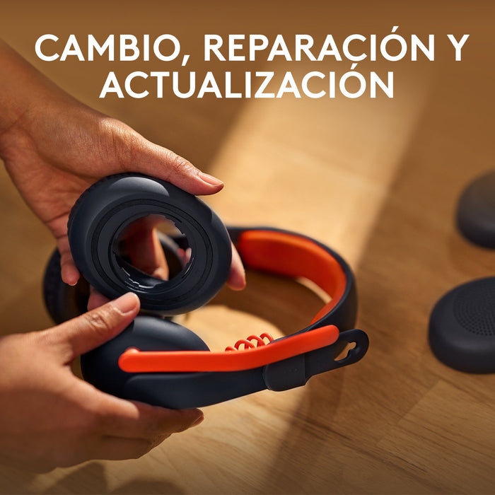 EAN 0097855190680 - Logitech Zone Learn Auriculares Alámbrico Diadema Educación Azul, Naranja imagen 11