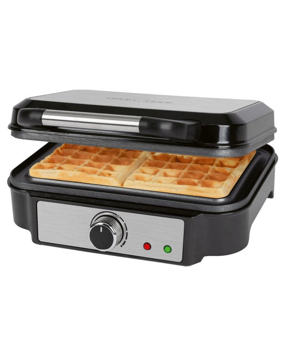 EAN 4006160124002 - ProfiCook PC-WA 1240 2 barquillo(s) 1000 W Negro, Acero inoxidable imagen 3