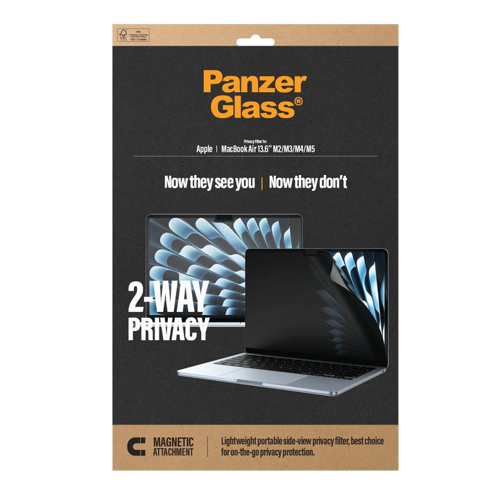 Panzerglass Apple Macbook Air 13.6' Magn.2-Way Privacy Pet
