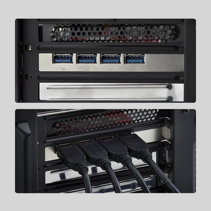 Tarjeta Startech Pci Express De 4 Puertos Usb-A - Usb 3.2 10gbps - Tarjeta De Expansión Pcie Hub Interno - 4 Controladores Independientes - Taa