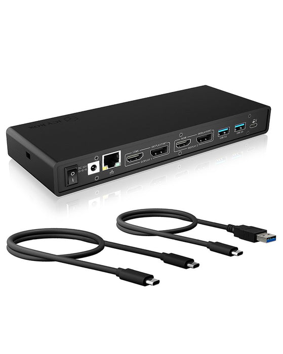 EAN 4250078170006 - ICY BOX IB-DK2245AC Alámbrico USB 3.2 Gen 1 (3.1 Gen 1) Type-C Negro imagen 1