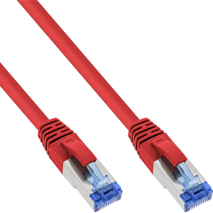 Cable De Red Inline S/Ftp Pimf Cat.6a Libre De Halógenos 500mhz Rojo 15m