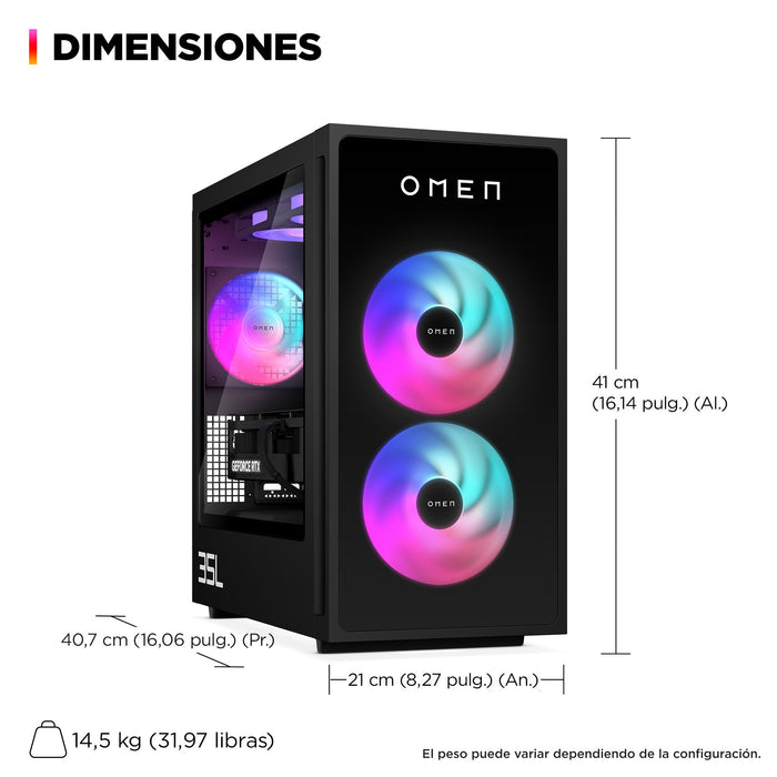 EAN 0199764264350 - HP OMEN 35L Gaming Desktop GT16-0118ns Intel Core Ultra 5 225F 32 GB DDR5-SDRAM 1 TB SSD NVIDIA GeForce R imagen 5