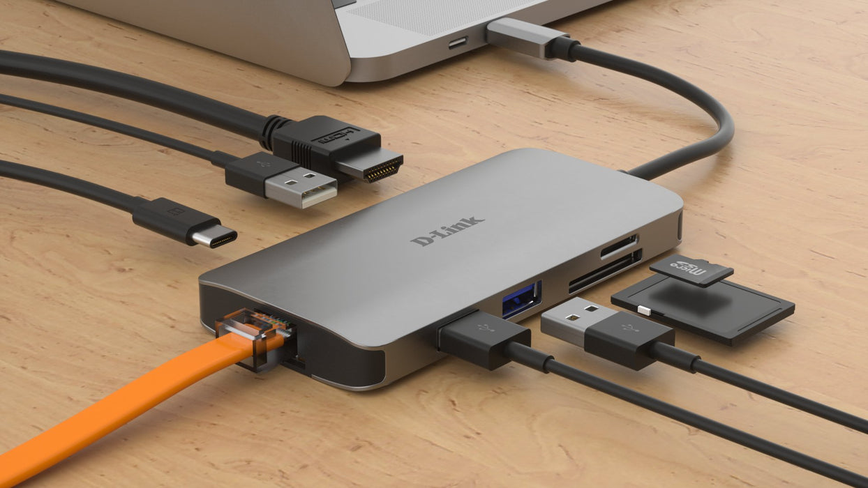 EAN 0790069450471 - D-Link DUB-M810 base para portátil y replicador de puertos Alámbrico USB 3.2 Gen 1 (3.1 Gen 1) Type-C Alu imagen 5