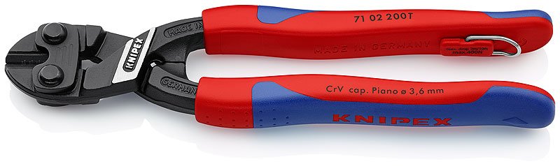 EAN 4003773080046 - Knipex 71 02 200 T alicate Cortaalambres compacto de cabeza atramanteda imagen 1