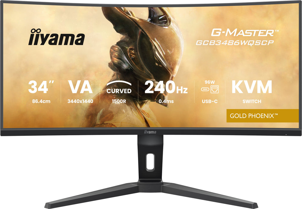 EAN 4948570125173 - iiyama G-MASTER GCB3486WQSCP-B1 pantalla para PC 86,4 cm (34") 3440 x 1440 Pixeles UltraWide Quad HD Negr imagen 4