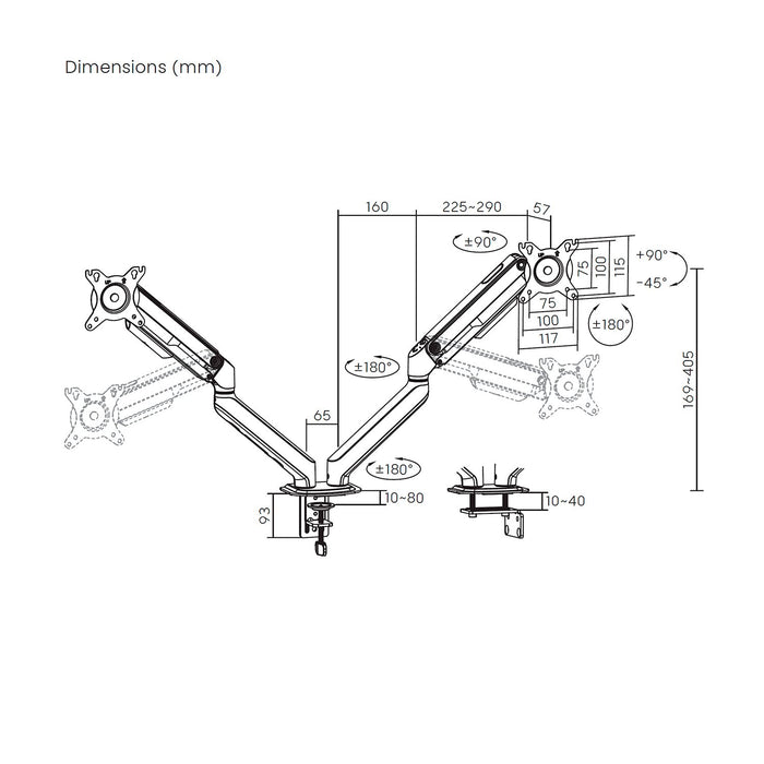 EAN 8435739904978 - AISENS DT32TSR-451 soporte para monitor 81,3 cm (32") Escritorio imagen 7