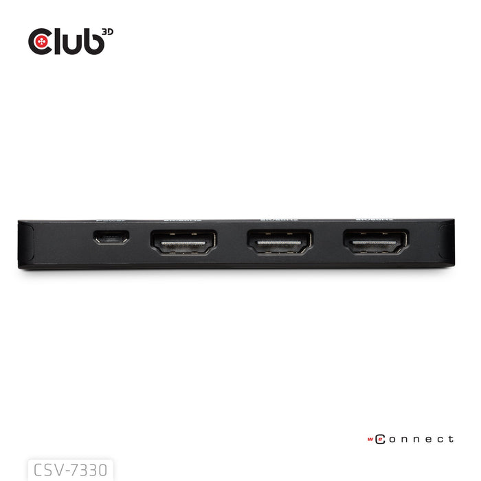 EAN 8719214473471 - CLUB3D CSV-7330 hub de interfaz 13,5 Mbit/s Negro imagen 6