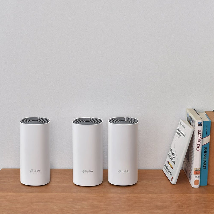 Tp-Link Deco E4 Pack De 3 Puntos De Acceso Wifi Mesh Dual Band Ac1200/2xpuertos 100/10 Mbps