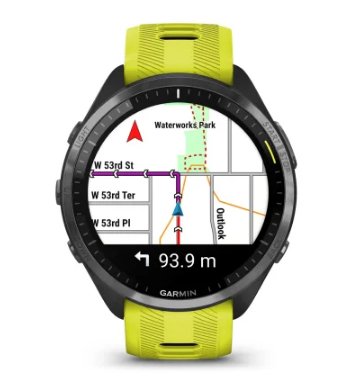 Smartwatch Garmin Forerunner 965 (1.4") Amoled 47 Mm Digital 454 X 454 Pixeles Pantalla Táctil Amarillo Wifi Gps (Satélite)