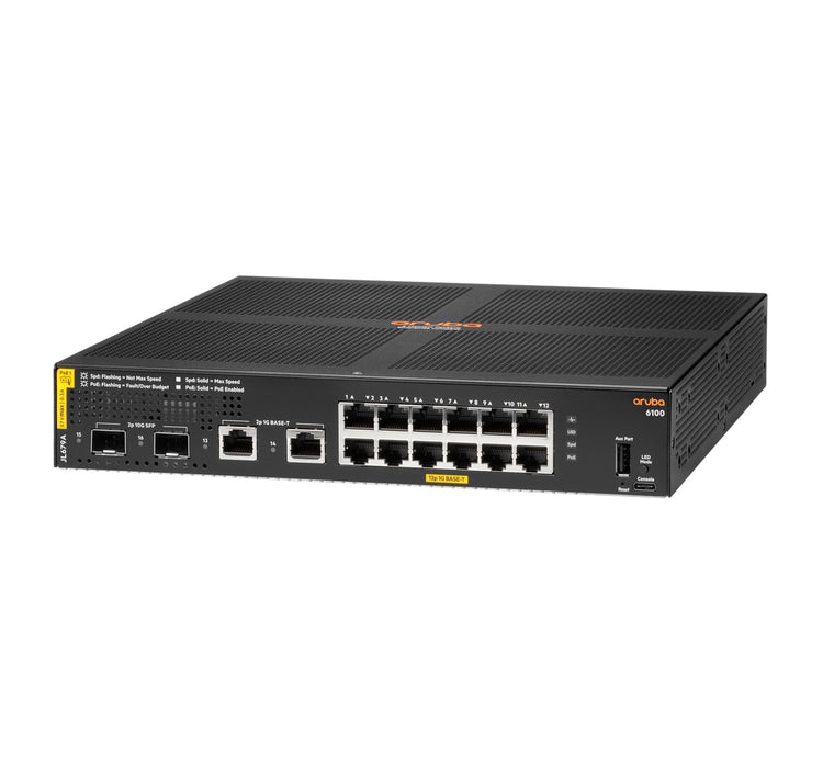 EAN 0190017348964 - HPE Aruba Networking 6100 12G Class4 PoE 2G/2SFP+ 139W Gestionado L3 Gigabit Ethernet (10/100/1000) Energ imagen 2