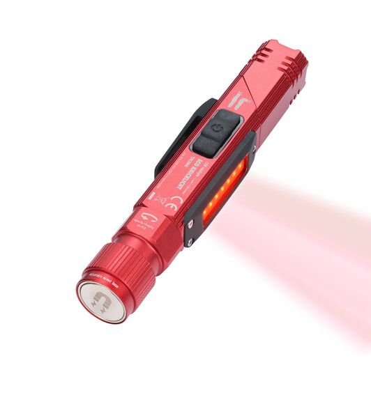 EAN 4024023202438 - TROIKA ECO KNICKLICHT Rojo Linterna de mano + Linterna frontal COB LED imagen 4