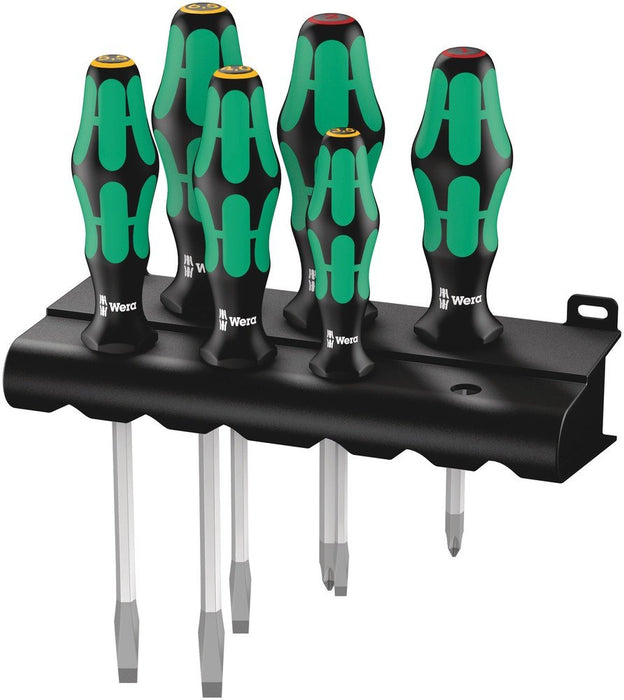 Wera 334 Sk/6 Juego De Destornilladores De Rack Power Shape Plus Punta Láser