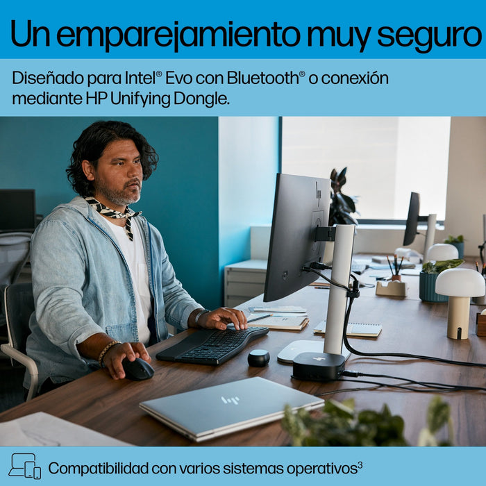EAN 0198122954667 - HP 685 Comfort Dual-Mode Keyboard and Mouse Combo teclado Ratón incluido Oficina RF Wireless + Bluetooth  imagen 4