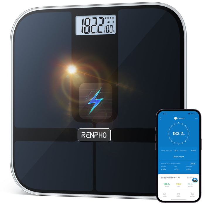 EAN 4897122205996 - Renpho Elis Solar 2 Plaza Negro Báscula personal electrónica imagen 1