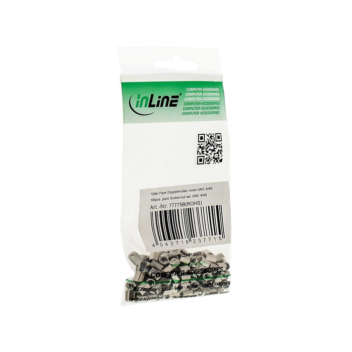 Juego De Tuercas Roscadas Inline Unc 4/40 100 Uds.