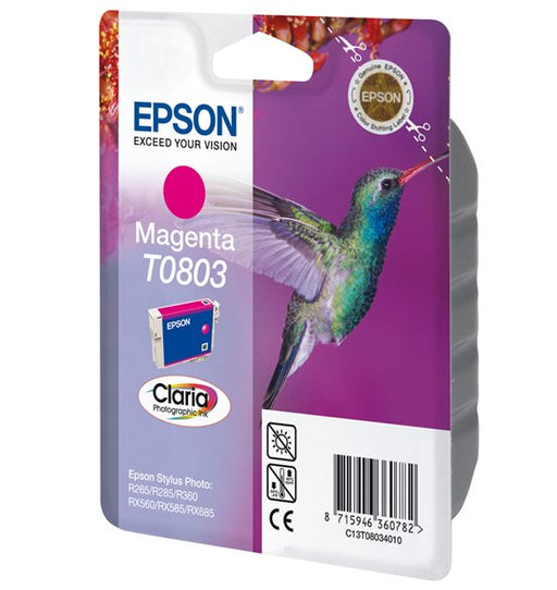 EAN 8715946360782 - Epson Hummingbird T0803 Magenta Ink Cartridge ( ) cartucho de tinta 1 pieza(s) Original imagen 1