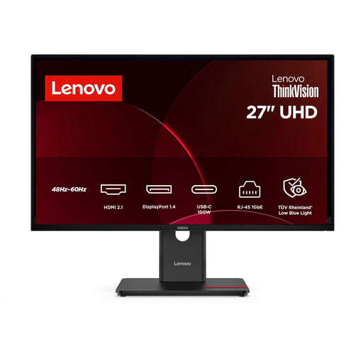 EAN 0198156725981 - Lenovo ThinkVision T27UD-40 pantalla para PC 68,6 cm (27") 3840 x 2160 Pixeles 4K Ultra HD LCD Negro imagen 1