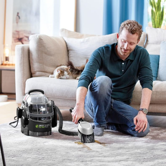 EAN 11120272369 - Bissell SpotClean Pet Pro Plus máquina de limpieza de alfombras De mano Profundo Negro, Transparente imagen 12