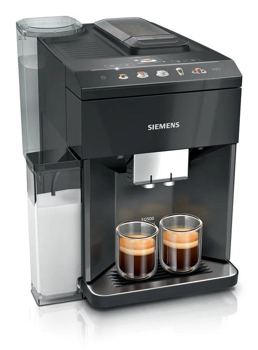 Cafetera Siemens Integral Tq515d09 Totalmente Automática Eq500, Múltiples Especialidades De Café, Espumador De Leche, Recipiente Para Leche Integrado, Función Principal Doble, Limpiador A Vapor