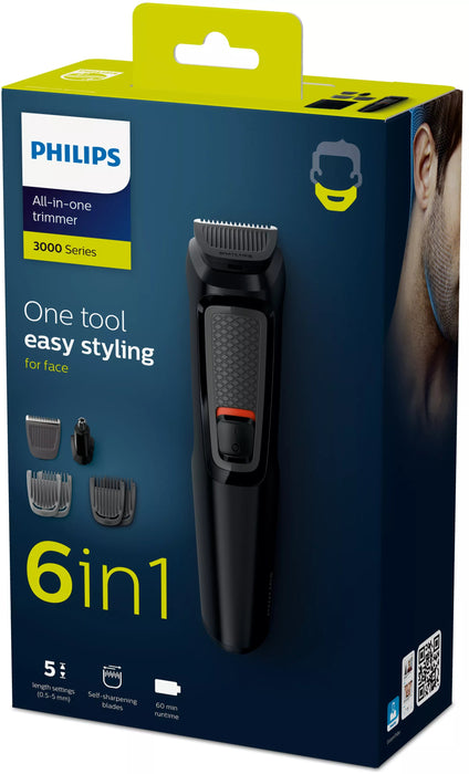 EAN 8710103794455 - Philips MULTIGROOM Series 3000 MG3710/15 cortadora de pelo y maquinilla Negro Níquel-metal hidruro (NiMH) imagen 2