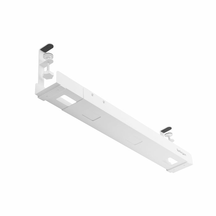 Startech Under Desk Cable Management Tray, Clamp-On Installation