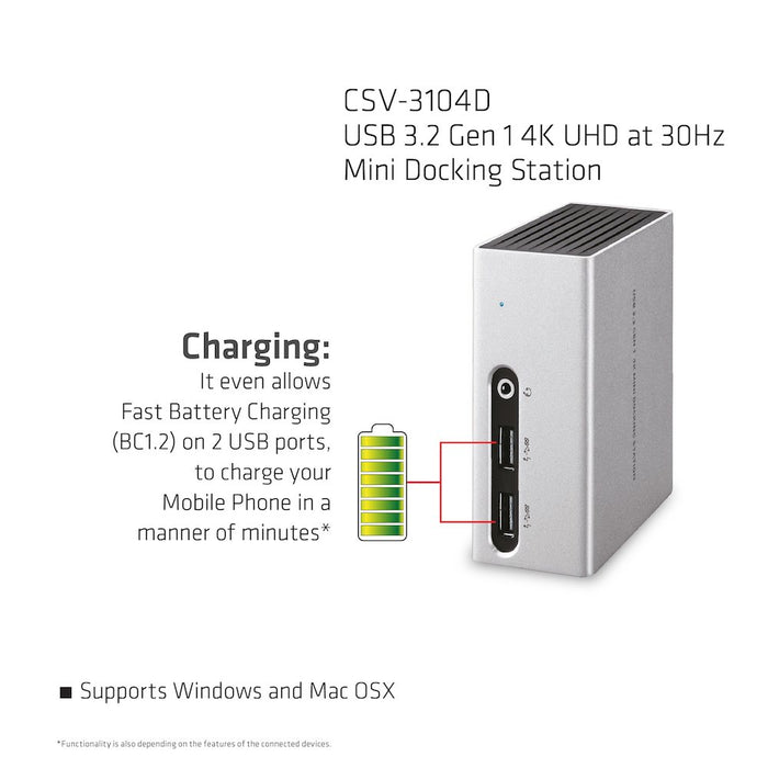 EAN 8717249401261 - CLUB3D CSV-3104D base para portátil y replicador de puertos Alámbrico USB 3.2 Gen 1 (3.1 Gen 1) Type-A Ne imagen 8