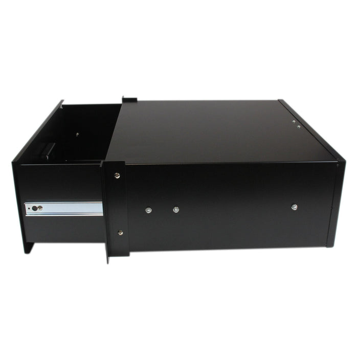 Startech.Com Cajon Metálico Acero Negro 4u 19in Pulgadas Para Montar En Armario Rack Bastidor Cajón De Almacenamiento Para Bastidor 4u Para P/N: Cabscrws1224 Rk2537bkm Rk3236bkf Rk4236bkb Rk4242bk24 Rk4242bk30 Rkqmcab12v2