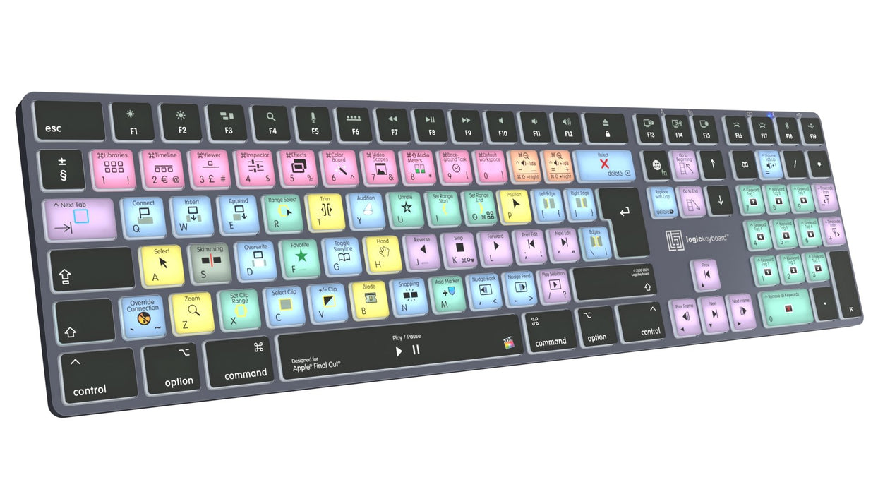 EAN 5707795022396 - Logickeyboard LKB-FCPX10-TM teclado Oficina Bluetooth QWERTZ Alemán Gris, Titanio imagen 3