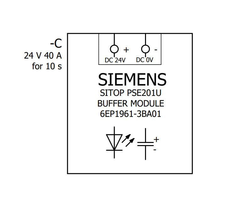 Siemens Puffermodul 6ep1961-3ba01 Sitop 100ms Hasta - (Offline-) Usv - 960 W