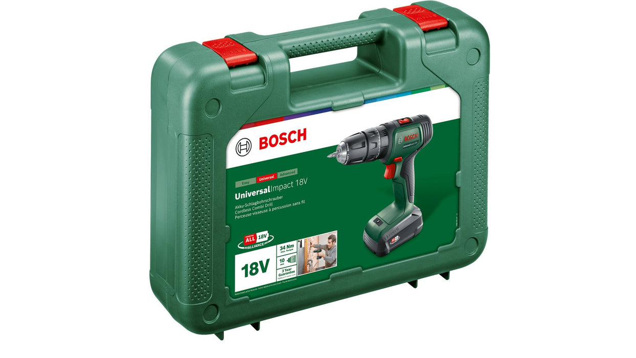 EAN 4053423225150 - Bosch UniversalImpact 18V 1450 RPM Sin llave 1,3 kg Negro, Verde, Rojo imagen 3