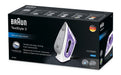 EAN 8021098270689 - Braun TexStyle 3 SI3042VI Plancha a vapor Suela de cerámica 2350 W Púrpura, Plata, Blanco imagen 3