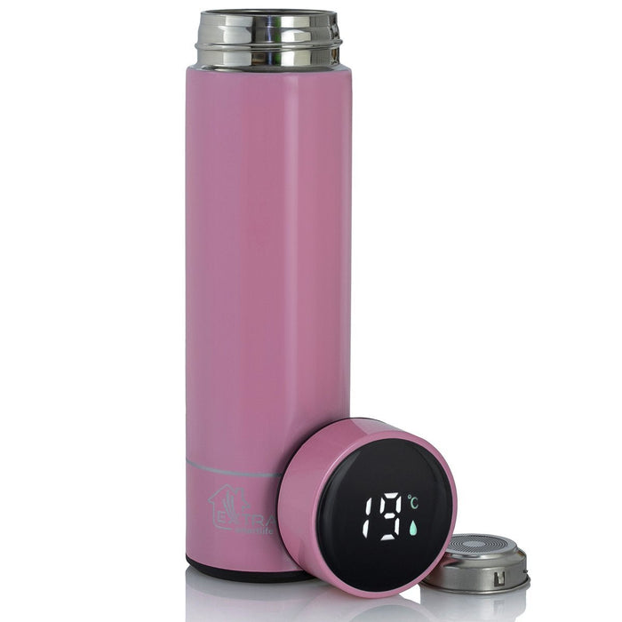 Extralink Mug-Smart500 Pink Taza De Viaje 500 Ml Rosa Acero Inoxidable