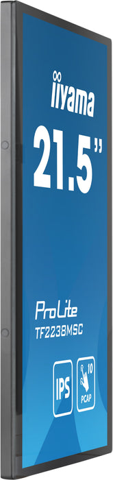 EAN 4948570121618 - iiyama TF2238MSC-B1 pantalla para PC 53,3 cm (21") 1920 x 1080 Pixeles Full HD LED Pantalla táctil Negro imagen 4