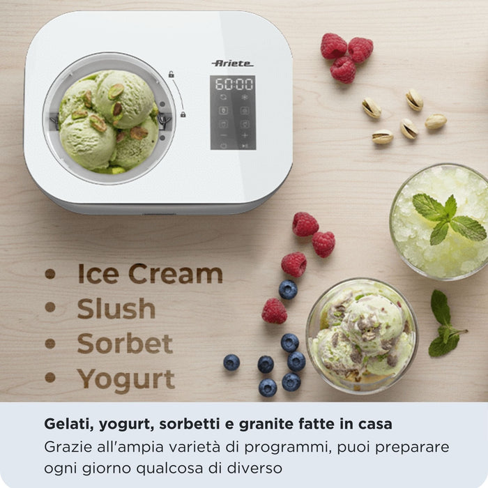 Heladera Ariete Gran Gelato 4en1 (Blanco/Plateado, 100 Vatios)