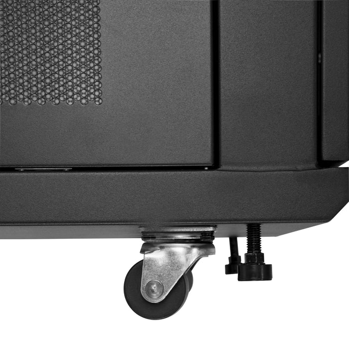 EAN 0065030870214 - StarTech.com RK2433BKM armario rack Rack o bastidor independiente Negro imagen 5