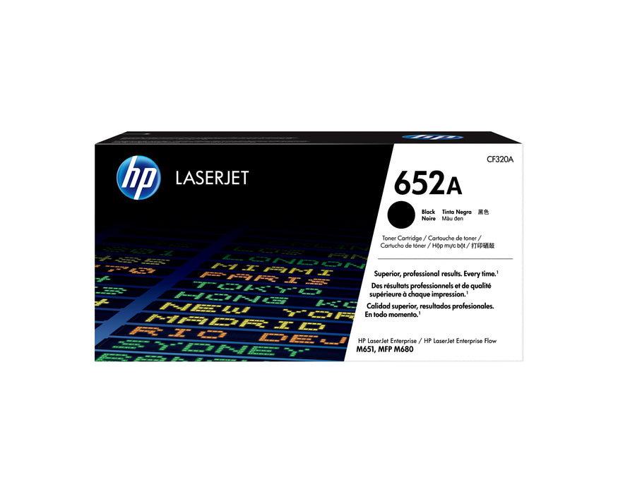 EAN 0886112501112 - HP 652A Black Original LaserJet Toner Cartridge cartucho de tóner 1 pieza(s) imagen 1