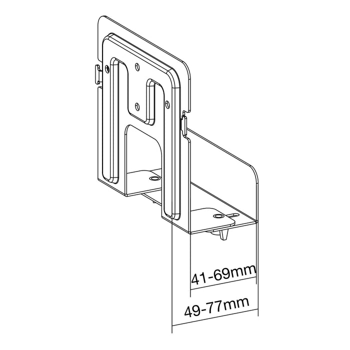 Soporte Inline Para Caja De Transmisión Multimedia, 47-76 Mm