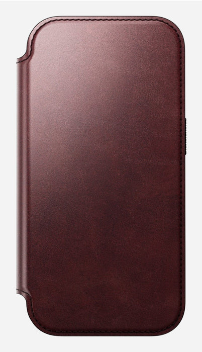 Nomad Modern Leather Folio Iphone 17 Pro Burgundy Horween