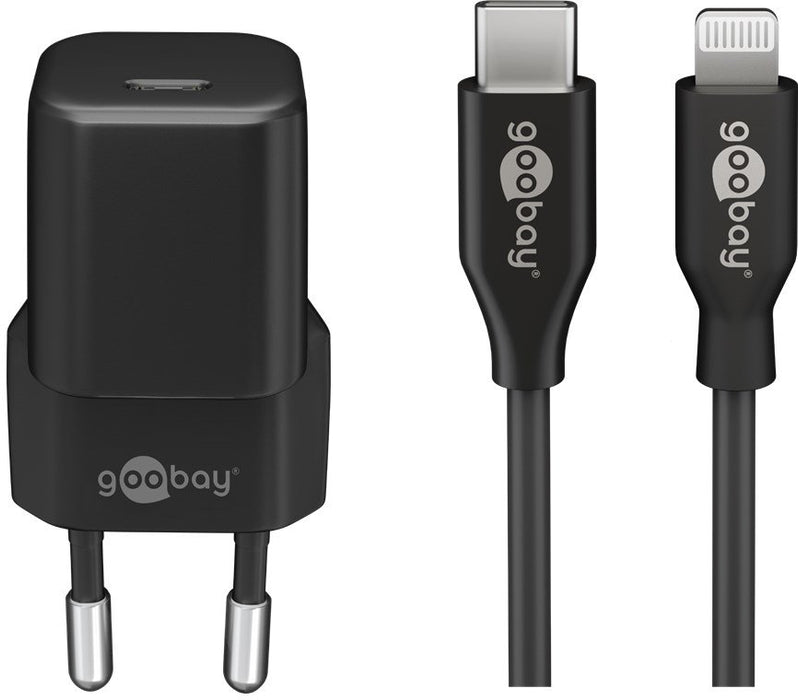 EAN 4040849645747 - Goobay 64574 cargador de dispositivo móvil Smartphone Negro Corriente alterna Carga rápida Interior imagen 1
