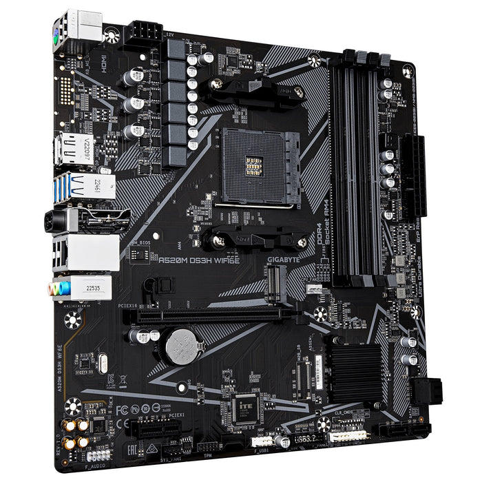 Gigabyte A520m Ds3h Wf6e Am4 4xddr4 4xsata 1xm.2