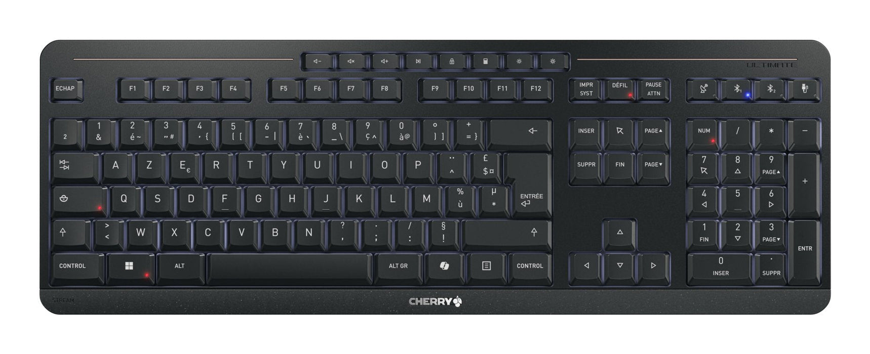 Cherry Stream Ultimate - Desktop Set - Wireless - Azerty - Black
