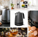 EAN 5905575902948 - Adler AD 1295G tetera eléctrica 1,7 L 2200 W Negro, Acero inoxidable, Gris imagen 8